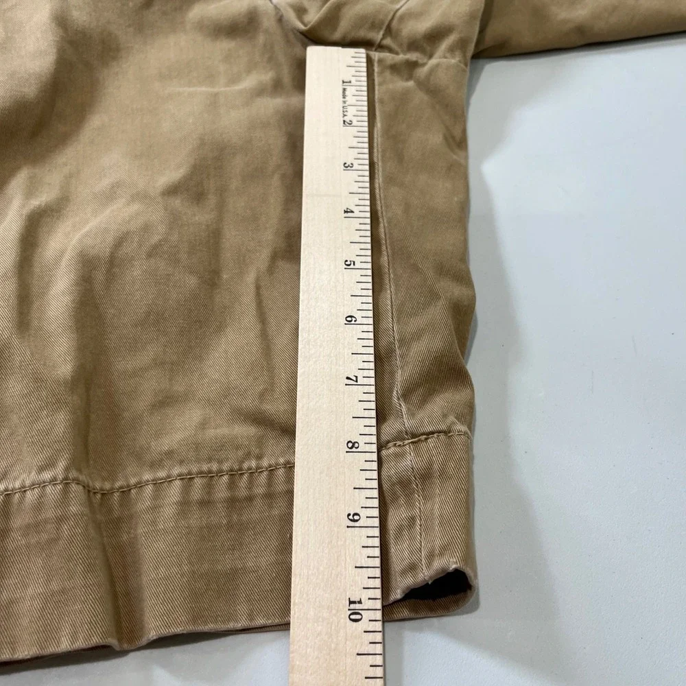 Vtg Polo Ralph Lauren Chino Shorts Men 35 Tan Cotton Twill Classic Preppy Casual